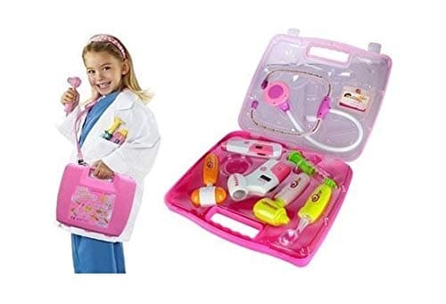 TeeniTiny Battery Operated Doctor's Kit Play Set for Kids with Light Sound Effects (Colour Pink/Blue Based on Availability)