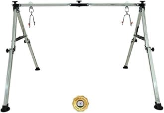 Cora NRI Stainless Steel Baby Boys and Girls Portable Folding Swing Cradle, with Free Baby Indian Style Cotton Hammock/Baby jhula/Baby Swing/Baby Cradle/ghodiyu/parna (Silver) CR107