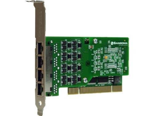 Sangoma A104 QuadT1/E1 AFT Interface Card - Asterisk Interoperable with PCIx Bus