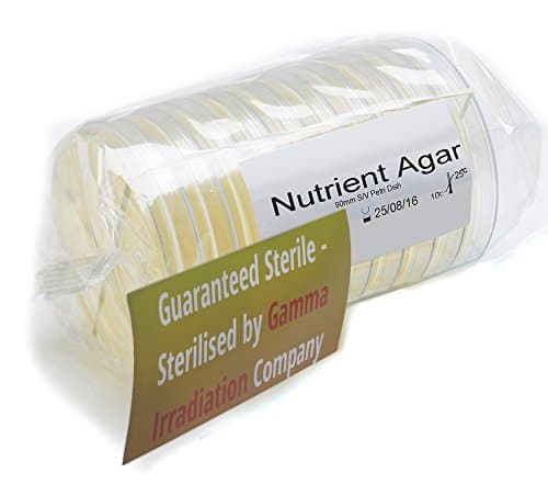 Petri Dishes with Agar and Lids Tryptone Soya Recipe STERILE Plates READY TO USE For General Growth of Microbes - PLATE Sterility GUARANTEED by Professional Gamma Irradiation (10)