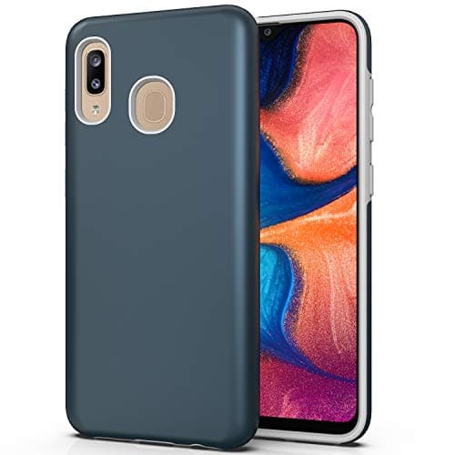 Samsung Galaxy A20 Case,Samsung Galaxy A30 Case,LUCKYCAT Impact Resistant Protective Anti-Scratch Anti-Fingerprint Shockproof Rugged Cover for Samsung A30&A20 (2019 Version)-Blue