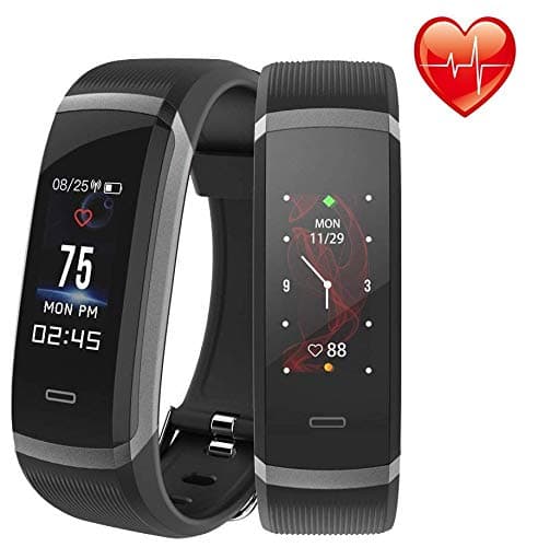 Makibes HR3 Smart Watch Sport Bracelet Wristband Fitness Activity Tracker Continuous Heart Rate Monitor Pedometer Step Tracker Calorie Counter Touchscreen Water Resistant Bluetooth iOS Android