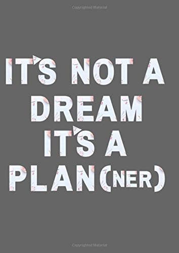 It's Not A Dream, It's A Plan(ner)