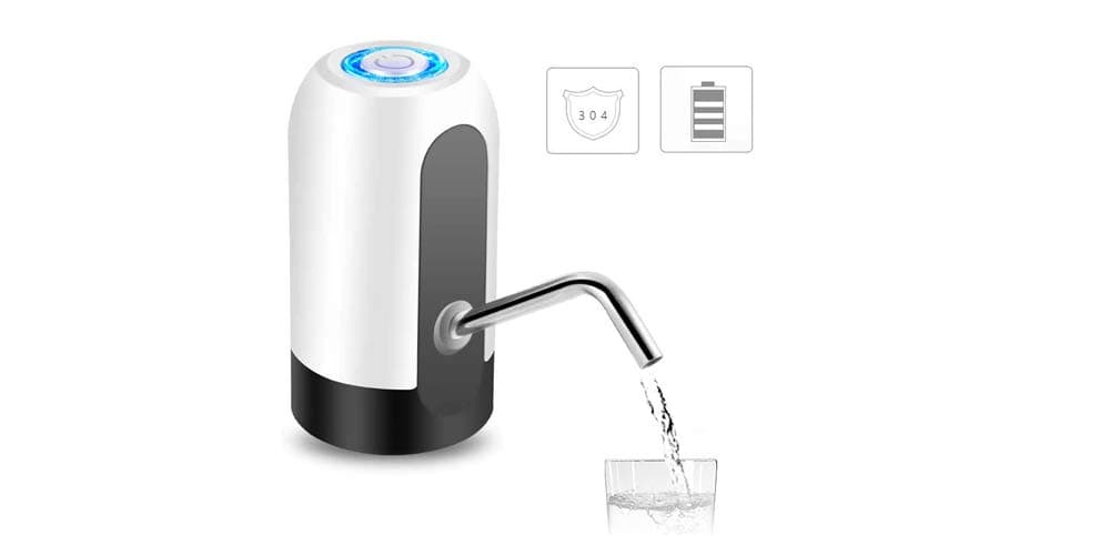 Rechargable Wireless Auto Electric Gallon Bottled Drinking Water Pump Dispenser Switch, Automatic Electric Water Drinking Portable Button Pump For Kitchen Home Office And Outdoor Camping