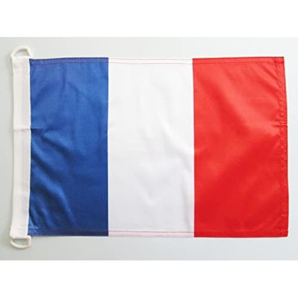 AZ FLAG France NAUTICAL Flag 18'' x 12'' - French flags 30 x 45 cm - Banner 12x18 in for boat
