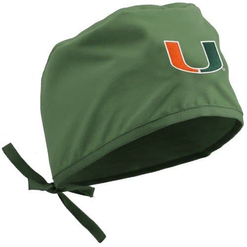 NCAA Miami Hurricanes Green The U Scrub Cap