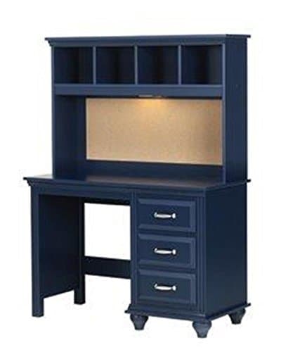Lang Furniture Madison 4-Drawer Desk with Pencil Tray, 20 by 45 by 31-Inch, Indigo Blue