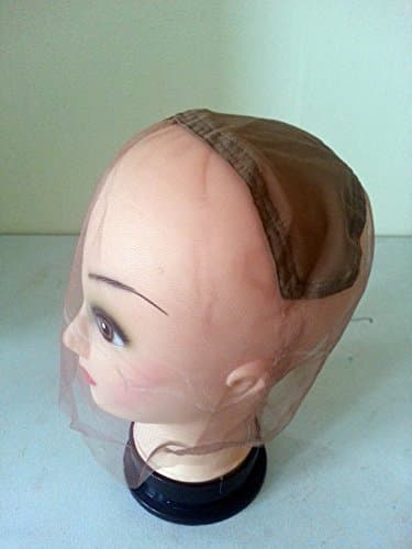 Brown Lace Wig Weaving Cap. Wig base for Ventilating or Knotting/Hand Teiing. Wig Construction Cap. Wig Making Cap. Full lace wig cap