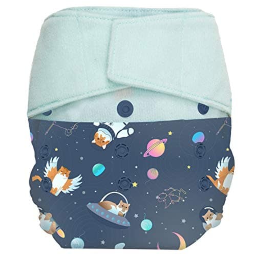 GroVia Reusable Hybrid Baby Cloth Diaper Hook & Loop Shell (Sugar Rush)