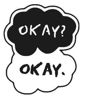 The Fault in Our Stars Okay Cloud Vinyl Decal Image Die Cut Sticker