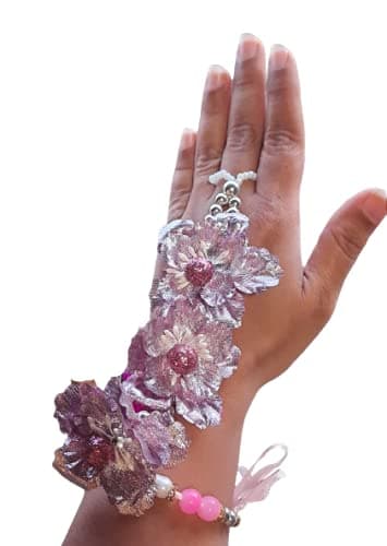 Sri Krishna Rakhi Flower & Golden Beats Hath Phool for bhabhi (Pack of 10)