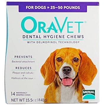 OravetDental Hygiene Chews Medium 2550lbs (14 Count)