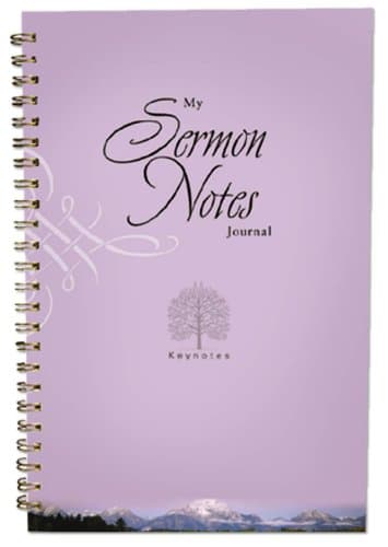 My Sermon Notes Journal (KEY NOTES) Spiral-bound – January 1, 2005