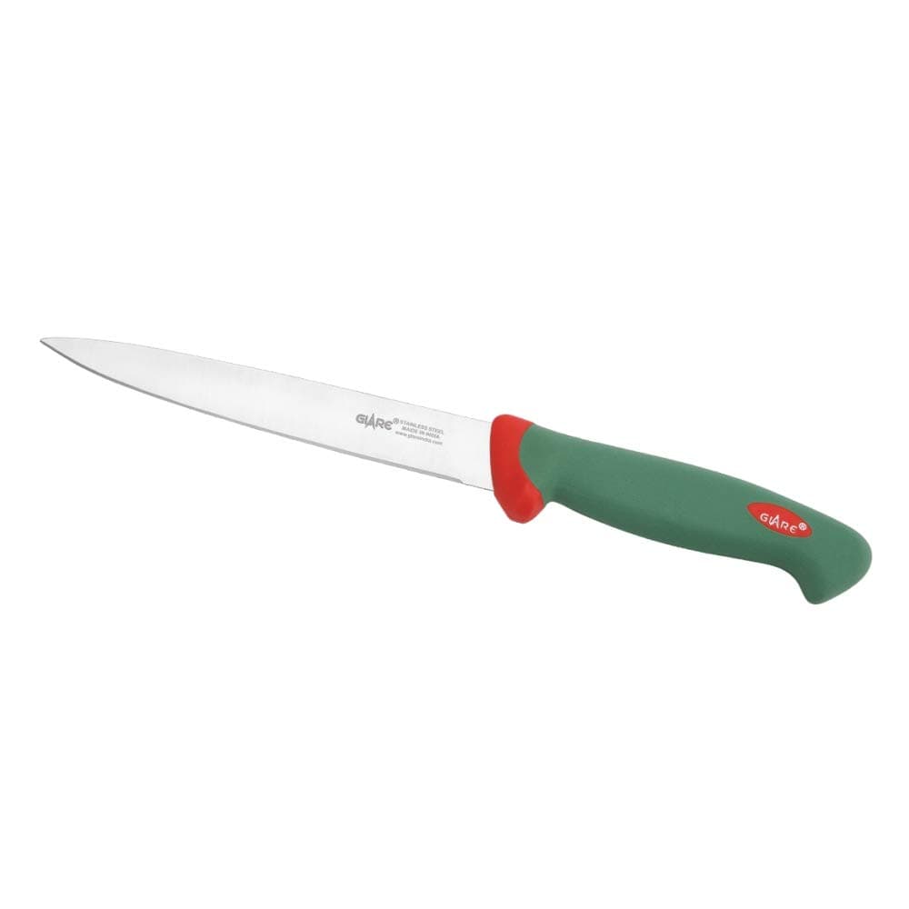 Glare GA-105 Kitchen Utility Knife for Cutting Vegetables, Fruits and for Professional Home use - 230 MM (Stainless Steel, Red & Green)