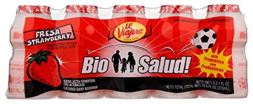 El Viajero Bio Salud! Cultured Dairy Beverage, Strawberry, 5 ct