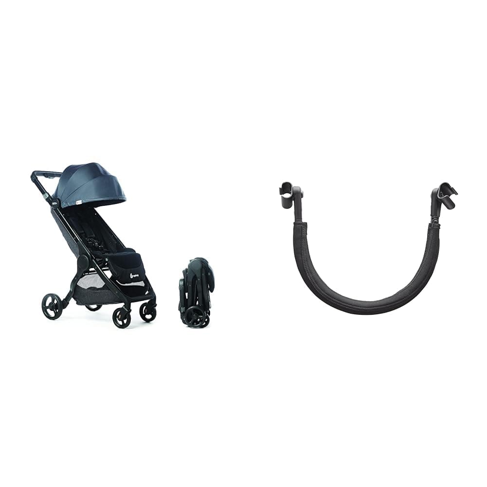 Ergobaby Metro+ Compact Baby Stroller, Lightweight Umbrella Stroller, Folds Down for Overhead Airplane Storage, Carries Up to 50 lbs, Slate Grey