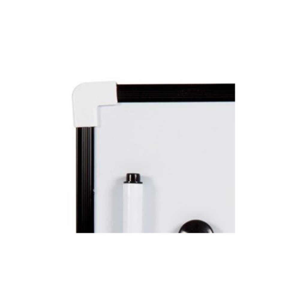 Black A4 Mini White Board Wipe Board Magnetic with Dry Wipe Pen and Eraser.
