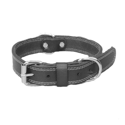 Dyzeryk Leathe Material，Adjustable Size for Small Medium Large Dogs，Soft and Durable