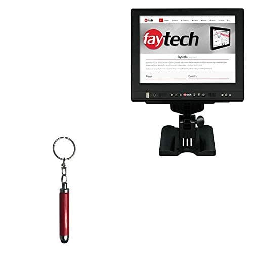 FayTech FT10TMB Stylus Pen, BoxWave [Bullet Capacitive Stylus] Mini Stylus Pen with Keyring Loop for FayTech FT10TMB - Ruby