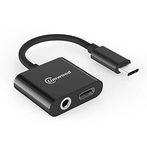 USB C to 3.5mm Headphone Charge Adapter Compatible for Pixel 2/2XL/3/3XL, iPad Pro 2018, HTC, Huawei, Huawei Mate 30 Pro, Essential Phone and More