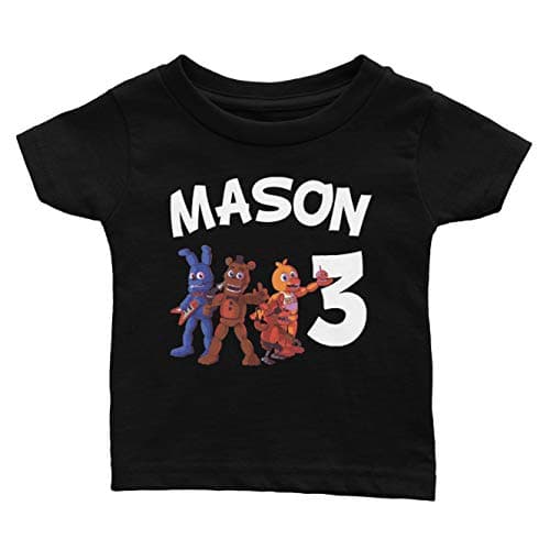 ThreadzFamily Personalize Five Nights of Freddy Birthday Shirt