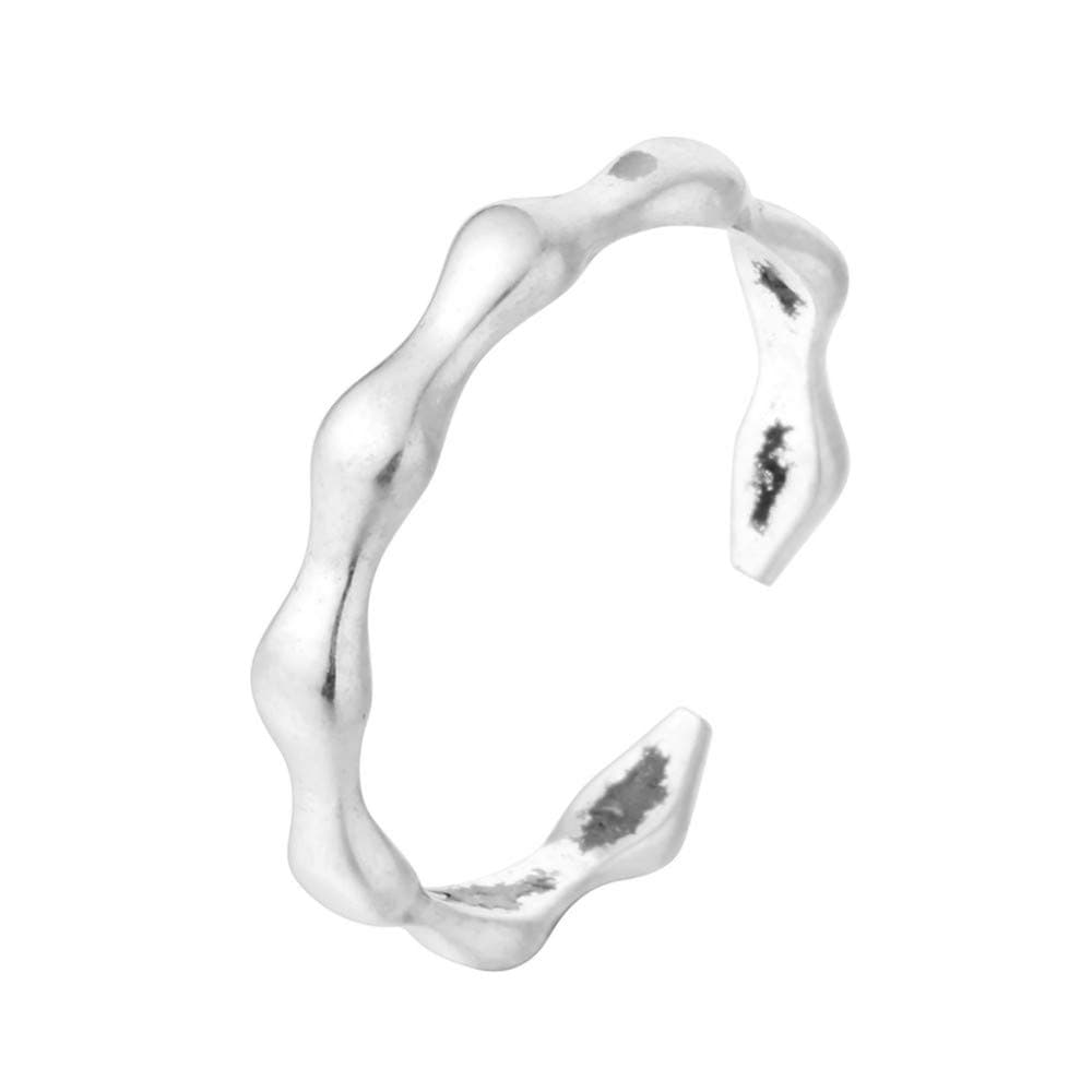 YDMSGSB Ring S925 Silver Small Fresh Bamboo Festival Not Faded Ladies Opening Adjustable Gift Jewelry