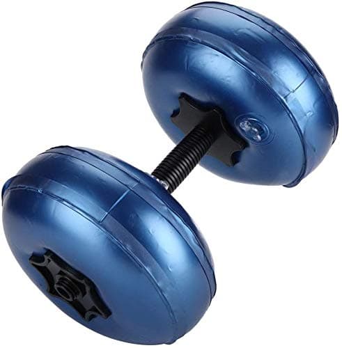 Rockyin Water Dumbbell, Water Filled Dumbbell, Travel Weights Water Filled Dumbbells Set, Adjustable Dumbbell Water-Filled Barbells Equipment (Size : Blue 8-10KG)