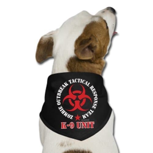Team Nation Zombie Tactical Response K-9 Unit Dog Bandana
