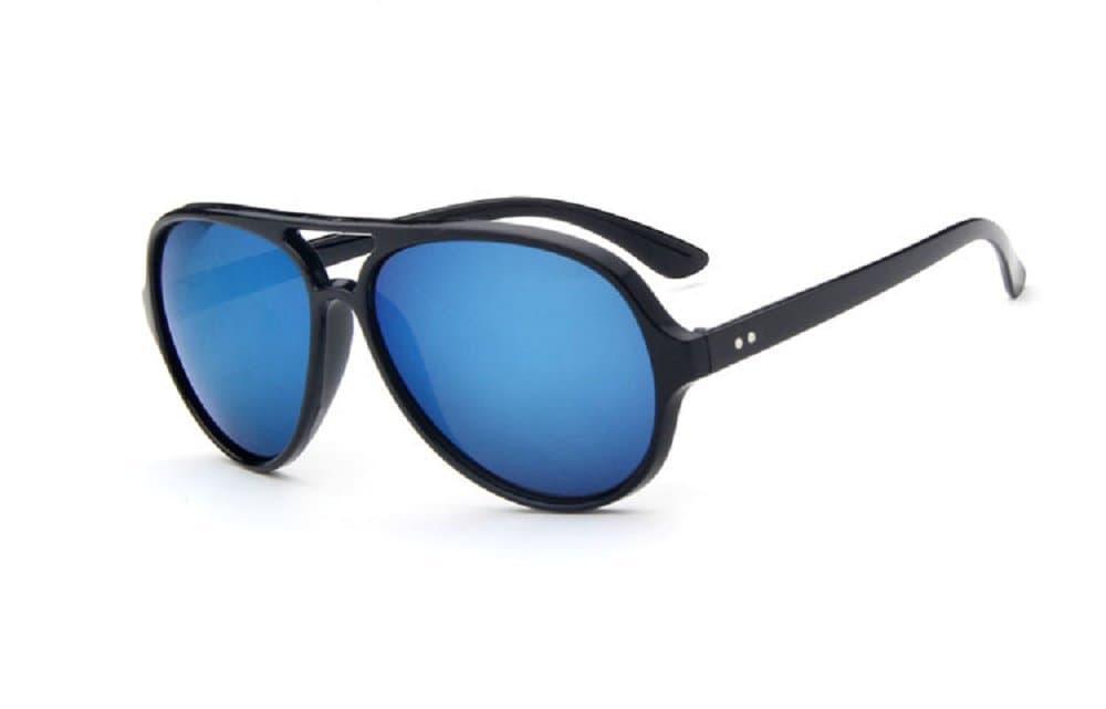 New Trendy Fashion sunglasses Neutralstyle Unisex sunglasses color film Birtyday Gift Present Party Gift (A00214 (Blue)