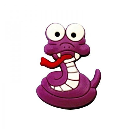 Pin's pour sabot plastique compatible crocs - Pin'zz snake mauve