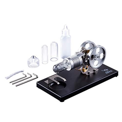 PeleusTech Stirling Engine DIY Stirling Engine Kit Physics Toys Gift for Kids, Friends