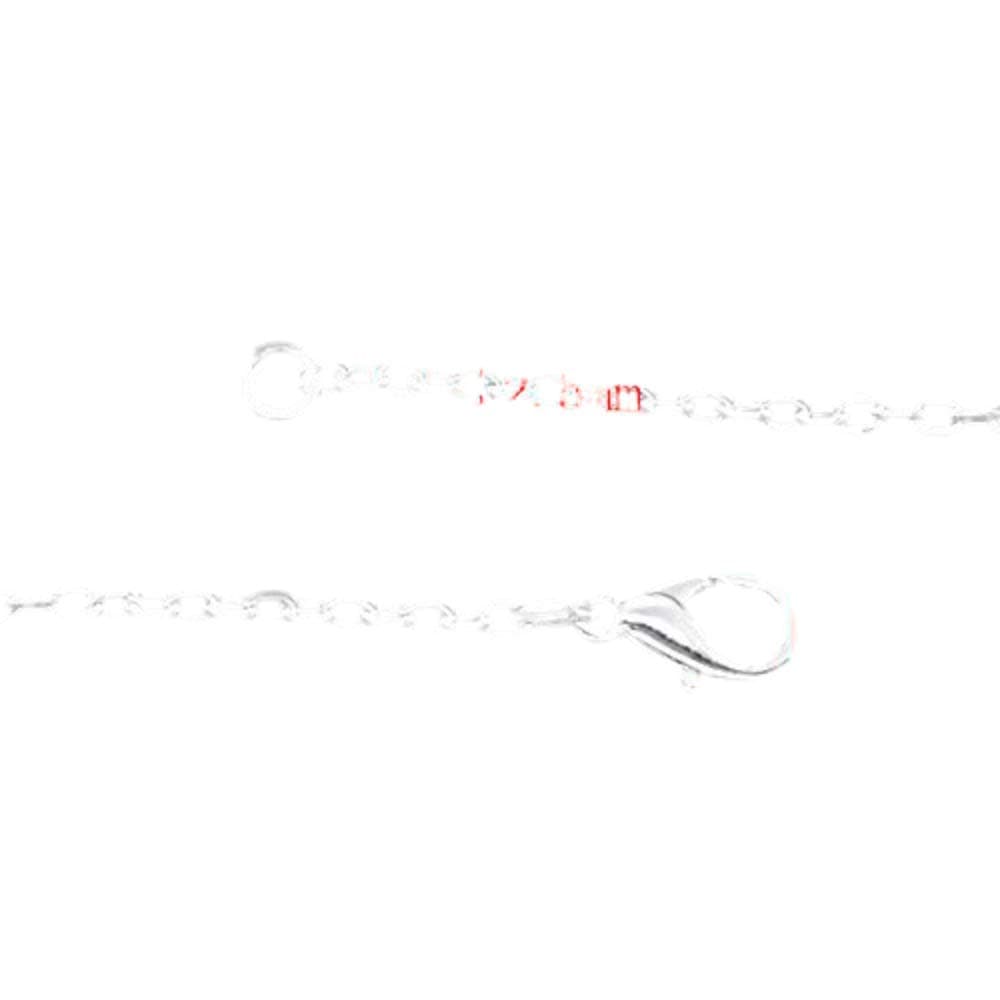 PEPPERLONELY Brand 12PC Silver Plated Lobster Clasp Cable Link Chain Necklaces 18 Inch
