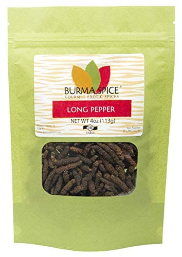 Long Pepper, Whole | Indian Long Pepper | Multiuse Seasoning for Meat, Fish and Dressings | Is The Secret Ingredient for a Great Fondue 4 oz.