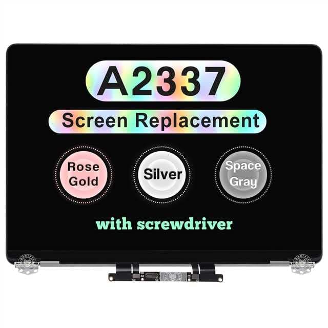 Screen Replacement for MacBook Air M1 2020 A2337 EMC 3598 Retina Full LCD Display Assembly 13.3" 2560x1600 (Space Gray)