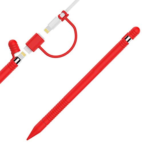 Apple Pencil 1st Generation Case, Ultra Thin Apple Pencil Case, Silicone Protective Apple Pencil Cover with Cap Holder, iPad Pen Accessories