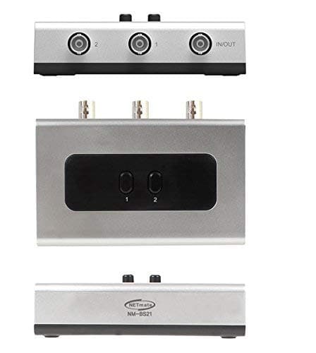 BNC Selector - BNC Manual Switch BOX Composite Audio,Video CCTV Camera Selector RG59 Coaxial