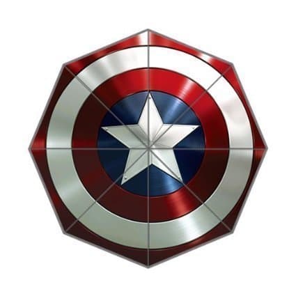 The Captain America Printed Custom Auto Foldable Umbrella Fashion Design