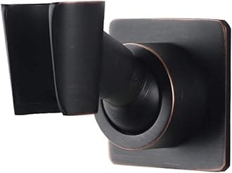 Shower Head Holder Adjustable Handheld Shower Head Bracket Adhesive Shower Wall Mount Holder Brass Shower Wand Holder Oil-Rubbed Bronze, Glue Installation