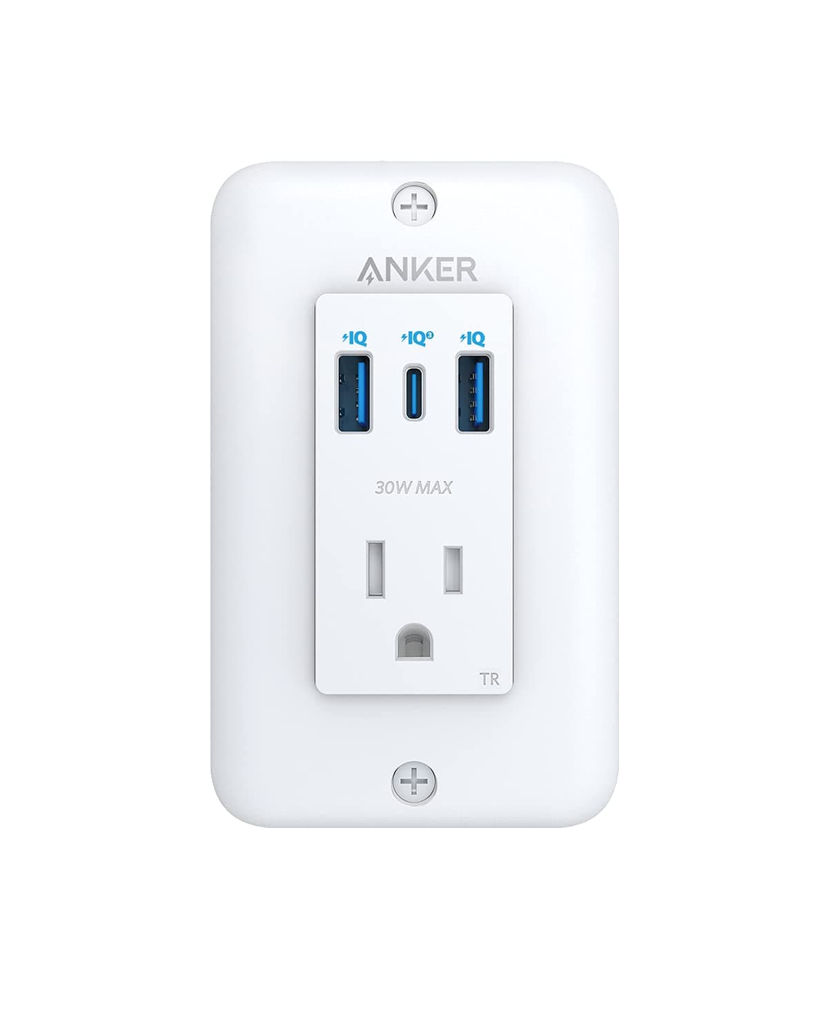 Power Extend USB C Wall Outlet, Efficient Charging with 1 USB C, 2 USB A, 30W Power Delivery Port, User Friendly Design, Durable and Reliable Quality, Etl Listed