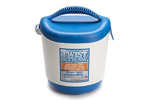 â EarlyGrow MPL50072/W/P Twist and Thaw Rock Salt/Grit Winter Spreader for Snow and Ice - White and Blue