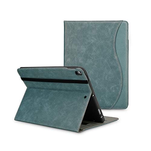 2019 iPad pro 10.5 Case with Pencil Holder for iPad Air 3rd Gen Cover/ipad pro10.5 inch 2017 and Multiple Viewing Angles Stand,Shockproof Soft TPU Cover+ Auto Sleep/Wake+Pocket (Picture Color)