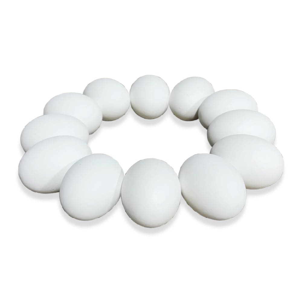 The Eggmazing Egg Decorator Authentic White Wooden Eggs - for Easter Egg Decorating, Arts and Crafts - Matte White Eggs Specifically Designed to be Used with All Eggmazing Egg Decorators (12 Pack)