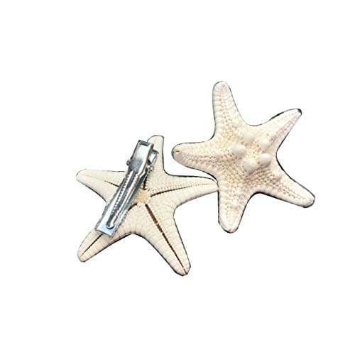 2 x Real Starfish Hair Clip Beach Bridal Sea Shell Mermaid Boho Festival XX