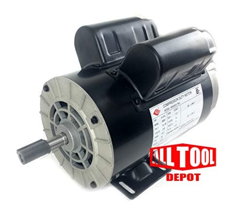 5 HP SPL 3450 RPM, 56 Frame, 230V, 17.2Amp, 5/8" Shaft, Single Phase NEMA Air Compressor Motor - EM-05SPL