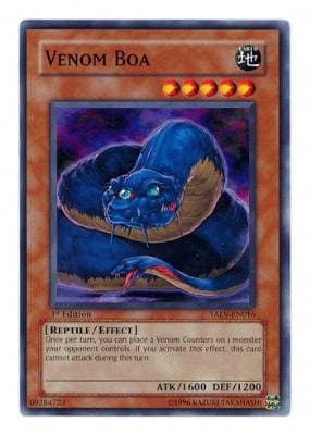 Yu-Gi-Oh! - Venom Boa (TAEV-EN016) - Tactical Evolution - 1s