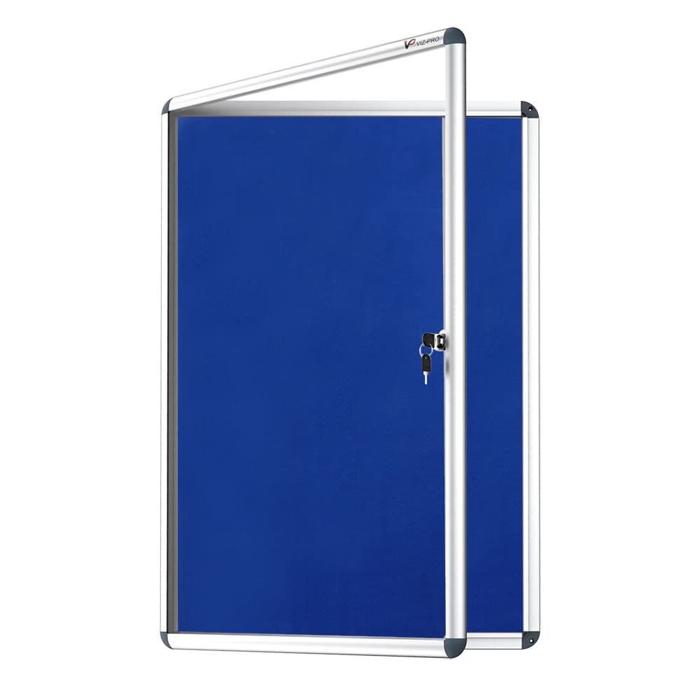 Tamperproof Lockable Noticeboard Class 1 Aluminium Framed 36x24 Inches