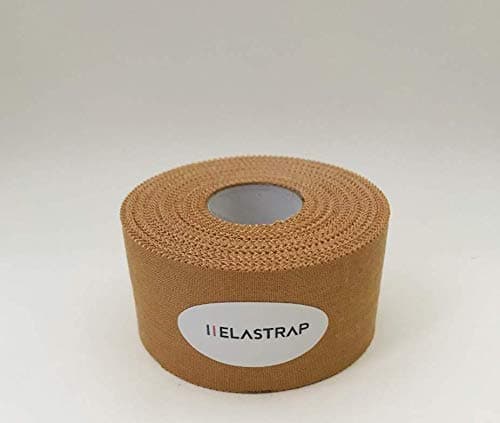 Non Elastic Adhesive Bandage Roll for rigid restraints Strappal Strapping tape – physiotherapy Medical – Use in sports medicine – 4 cm x 14 metre – White / tan