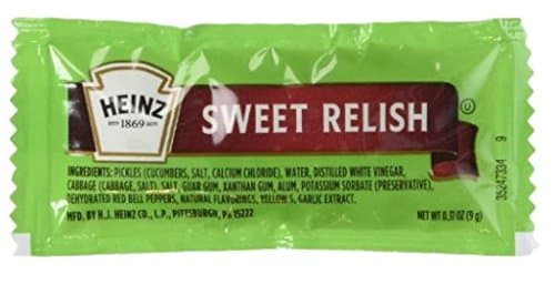 Sweet Relish Single Packs 50 Packs