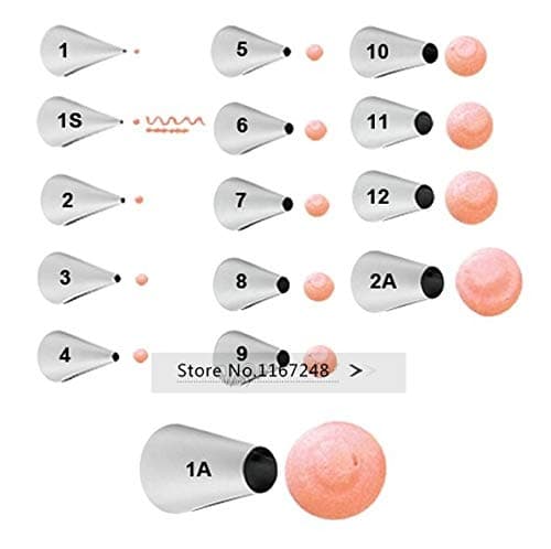 1-Piece Round Piping Tip Decorating Mouth Nozzle Pastry Tips Fondant Cake Decorating Sugarcraft Tool Pastry Tools Bakeware - 0 by ROTTZECK