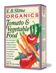 EB Stone Organic Tomato and Vegetable Food 4-5-3, 4 lbs.